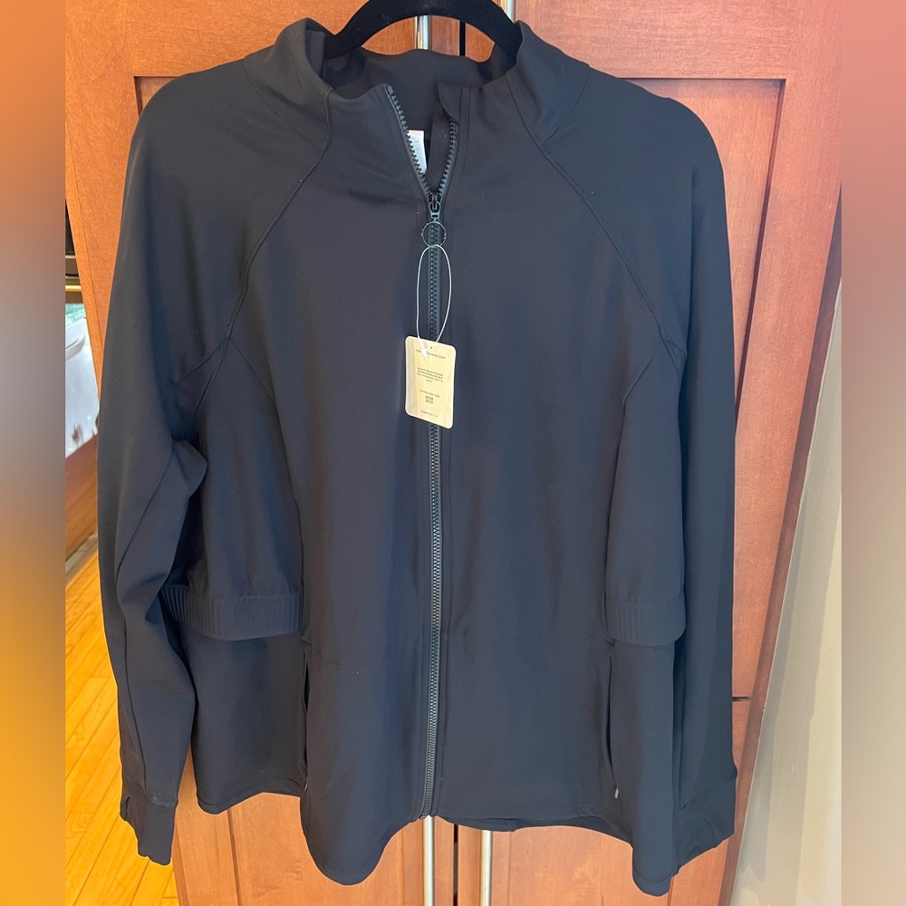 NWT Fabletics Trinity Performance Jacket black 2X